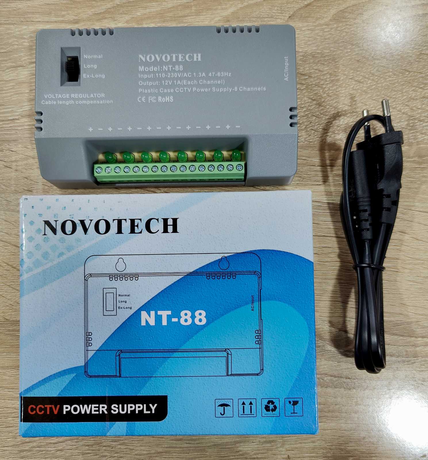 Bloc D'Alimentation 08 Sorties 12V_8A CYBER