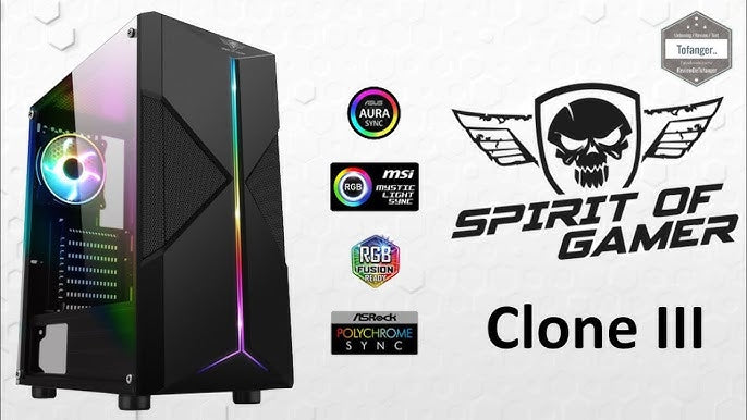 Boitier Micro SPIRIT OF GAMER S.O.G CLONE 3 III  ARGB