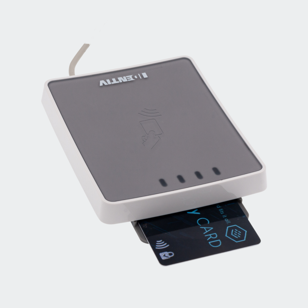 Biométrique_Lecteur de Carte à Puce à Double Interface uTrust 4701 F
