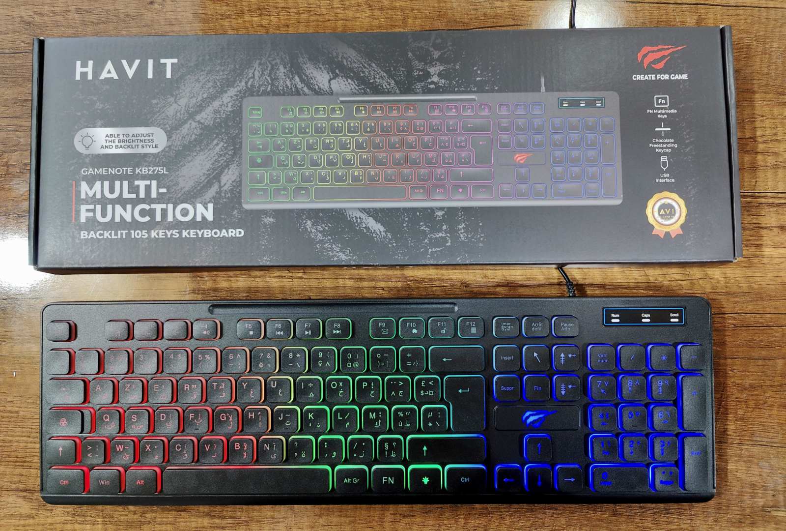 Clavier HAVIT GAMER USB HV-KB275L