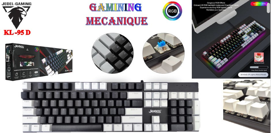 Clavier JEDEL GAMER Mecanique KL-95D  RGB