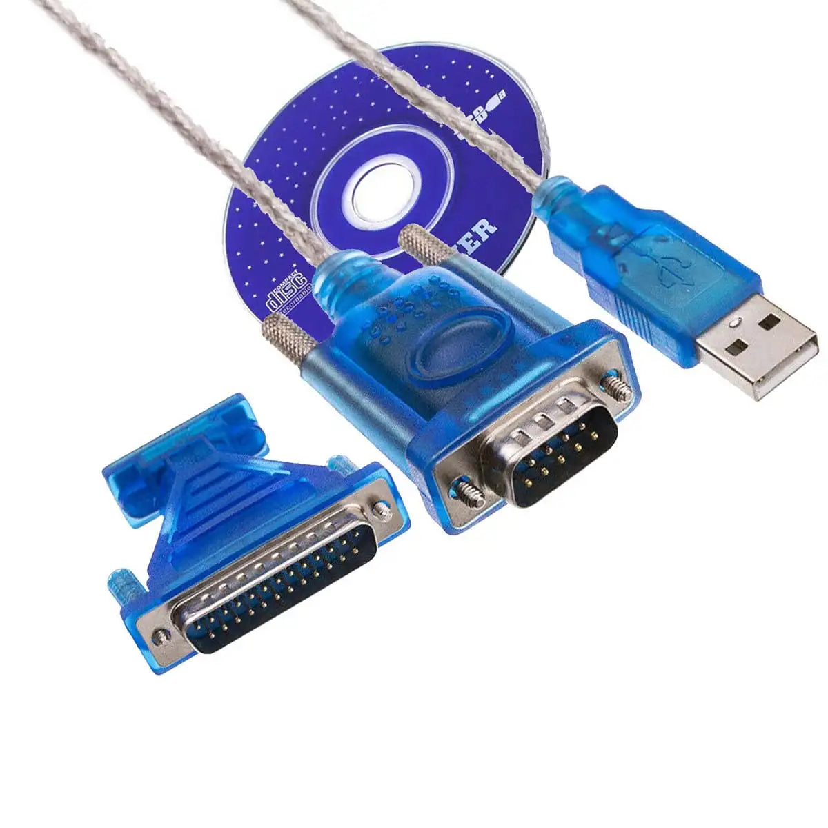 Cable USB 2.0 To RS232 + Adaptateur