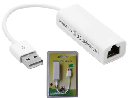 Carte Réseau USB _ RJ45 2.0 Avec Cable 20cm