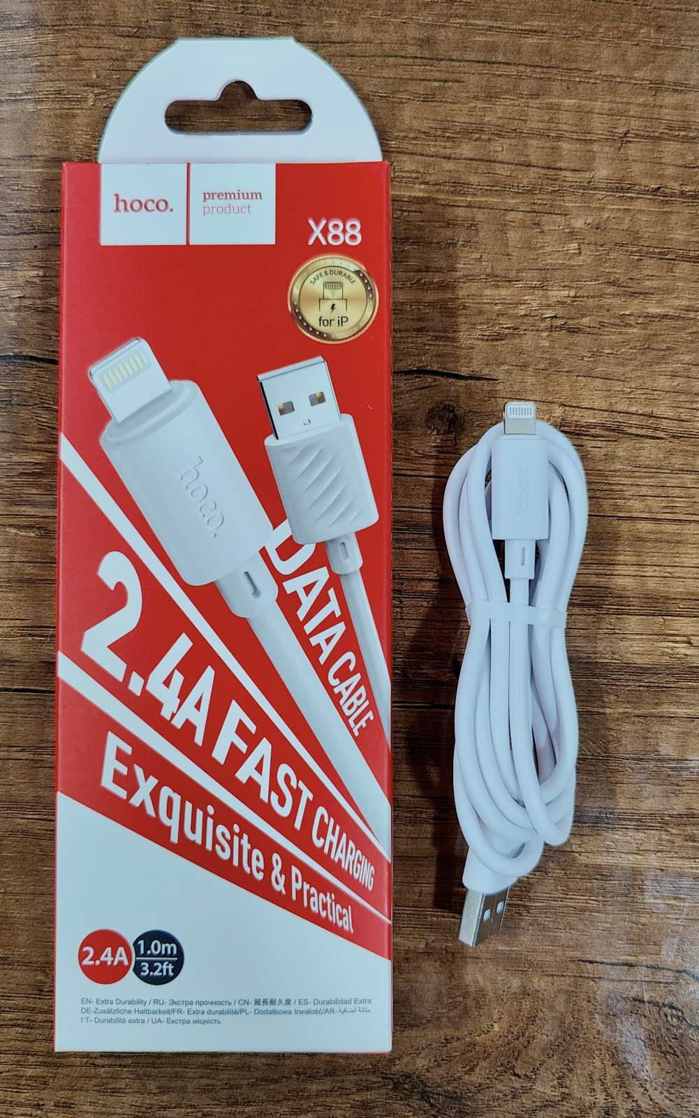 Cable USB HOCO X88 2.4A Iphon
