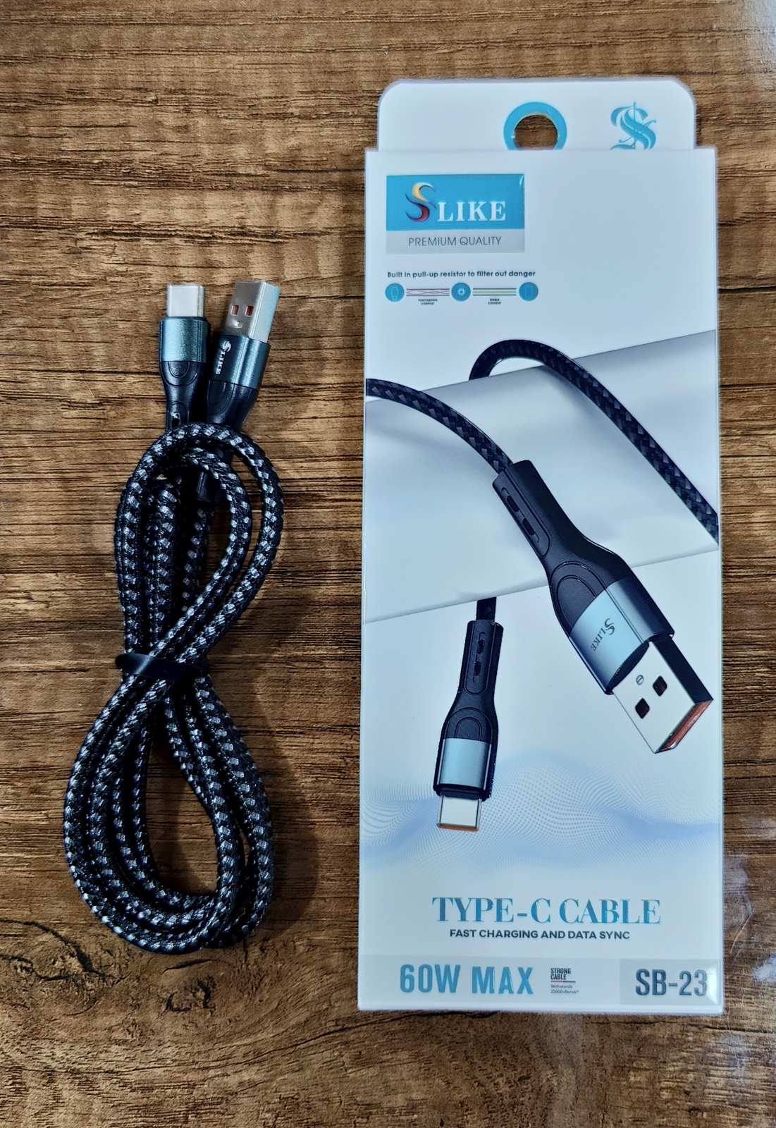 Cable USB SLIKE SB-23 60W Type C