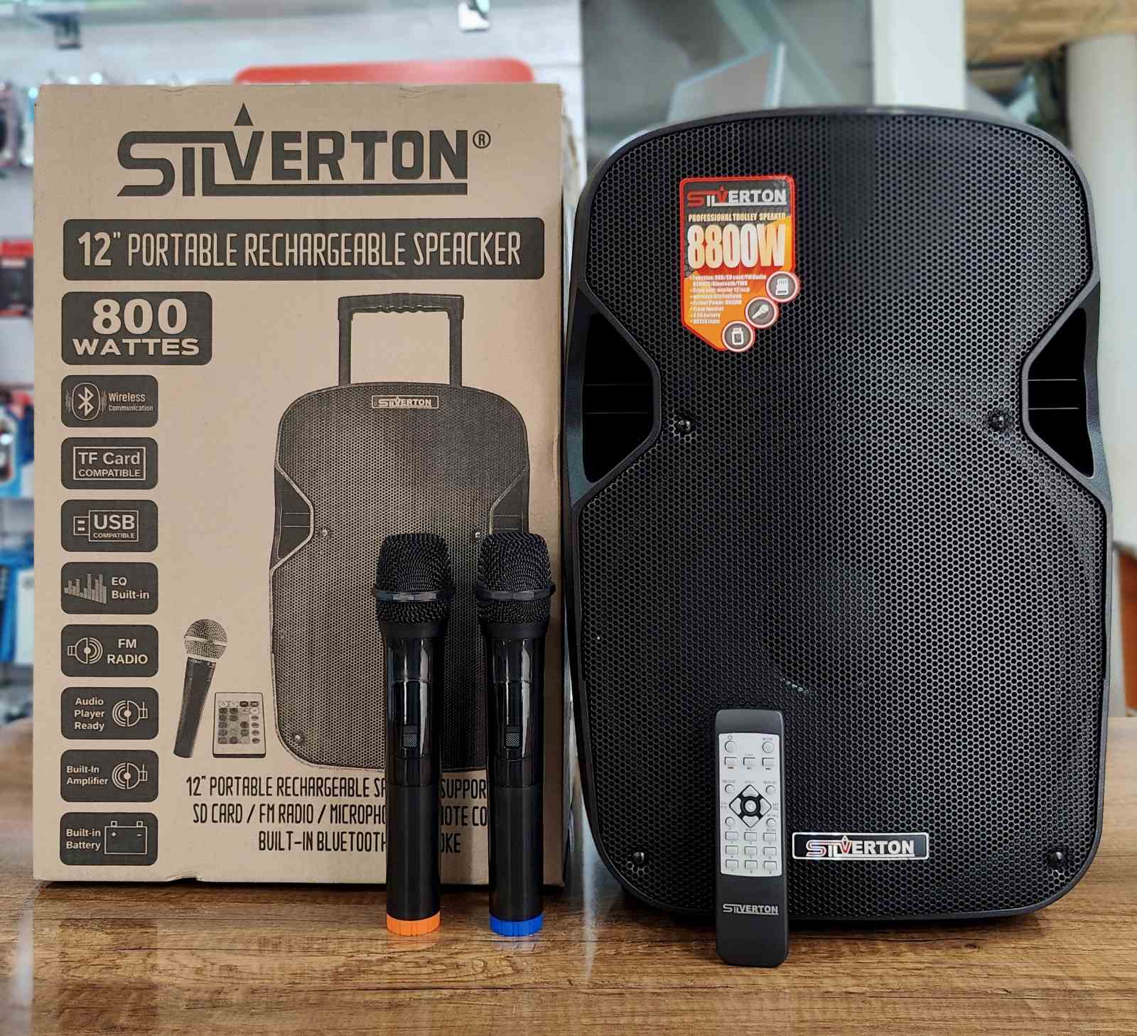 Haut Parleur SILVERTON PBS12"+ 02 Microphon Wireless