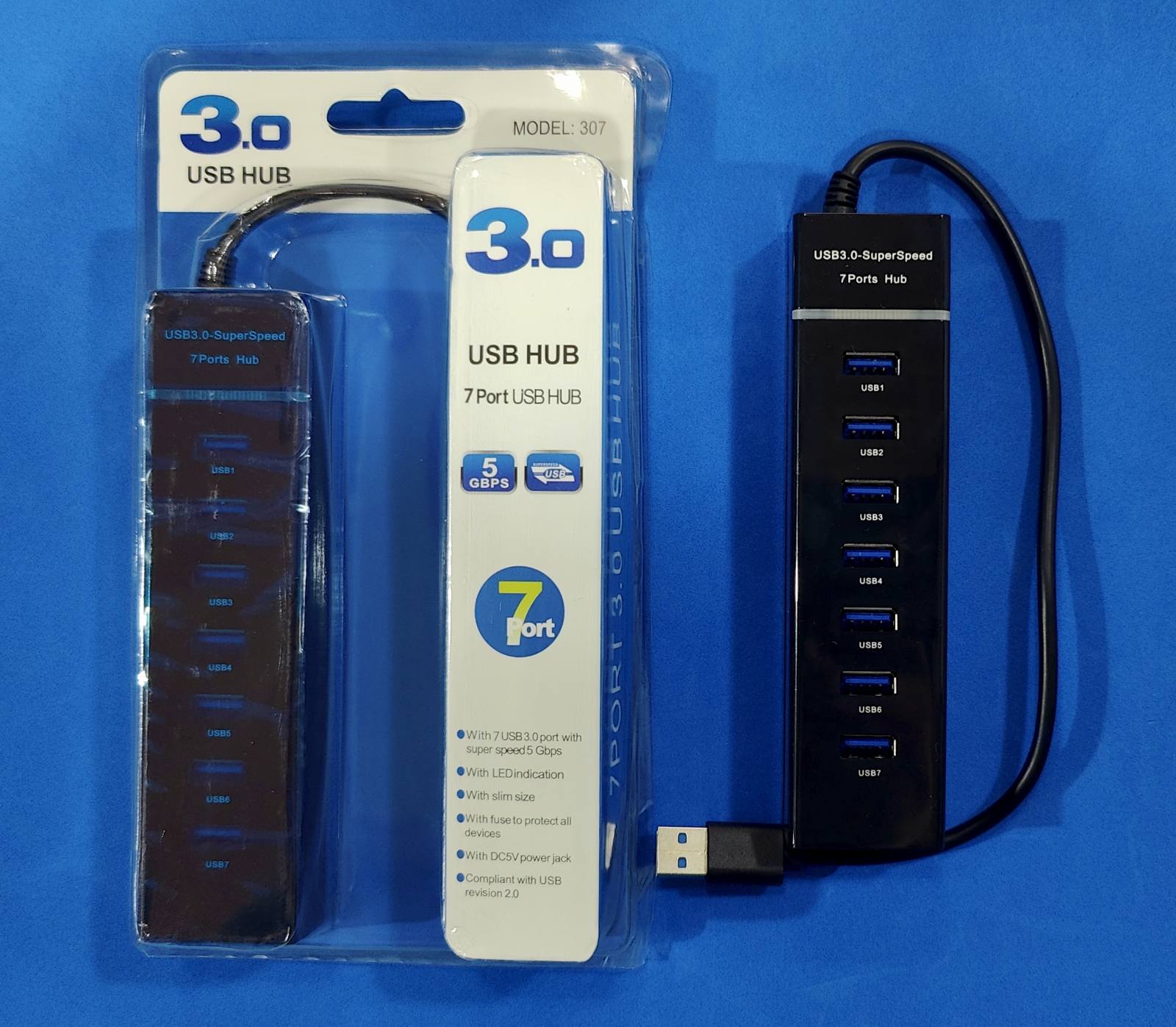 Hub USB  07 ports 3.0 Réf:307