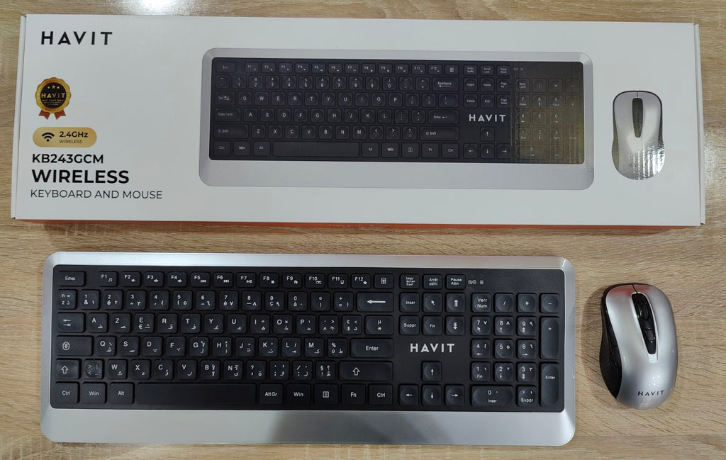 Kit Clavier Souris Wireless HAVIT KB 243 GCM