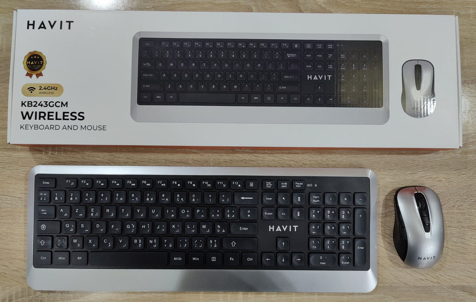 Kit Clavier Souris Wireless HAVIT KB 243 GCM