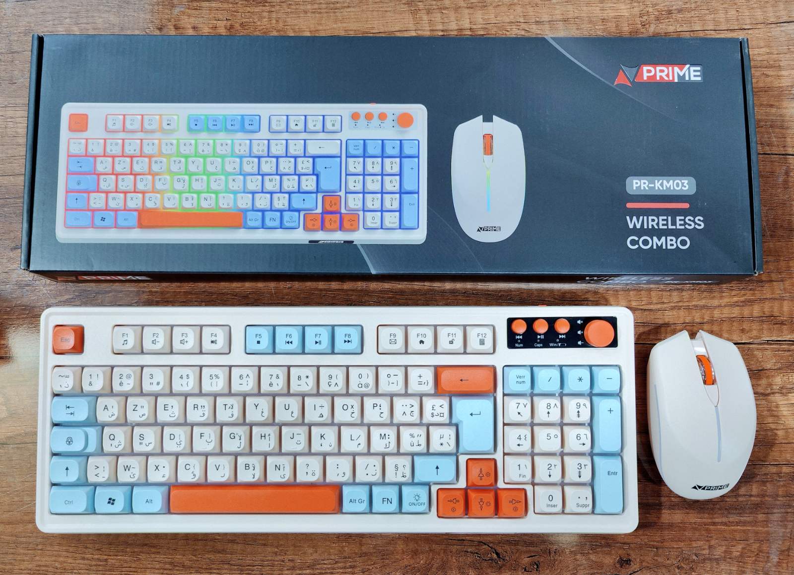Kit Clavier Souris Wireless Rechargable PRIME TECH PK-KM03