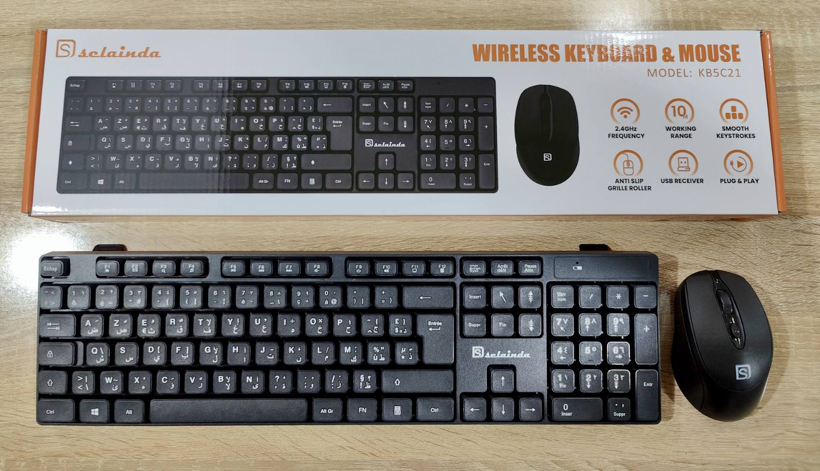 Kit Clavier Souris Wireless Sclainda KB-5C21