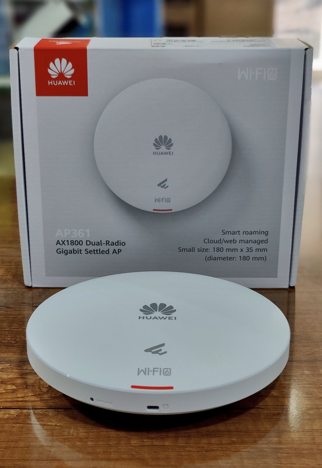Point d'acces Huawei AP361 Wi-Fi 6 AX3000 Dual-Band Gigabit PoE Plafonnier
