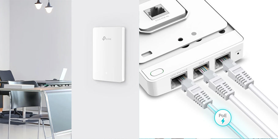 Point d'Acces TP-Link WiFi EAP-615-Wall AX1800 Wi-Fi 6 PoE Gigabit Mural