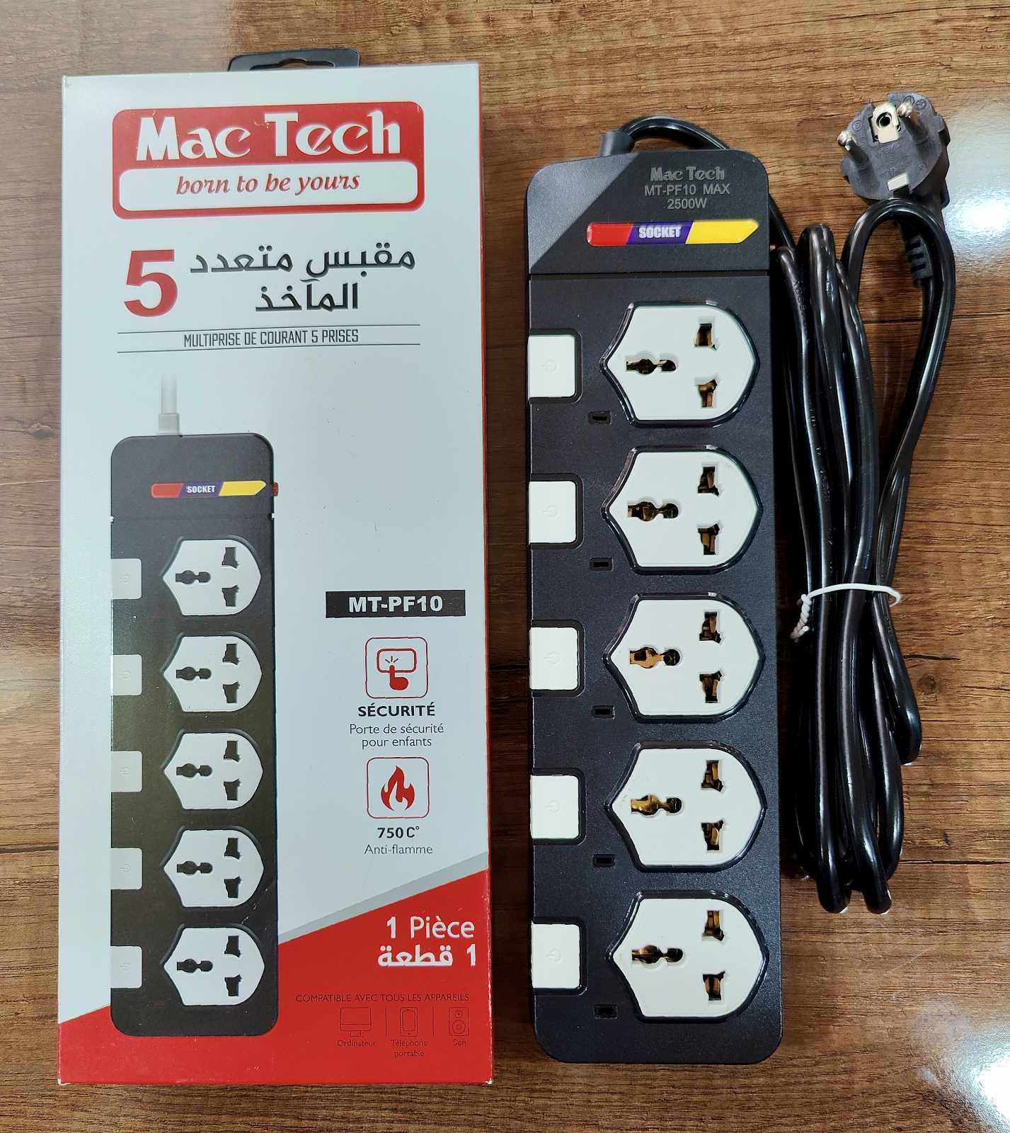 Prise Filtre MacTech (05 Prises) MT-PF10