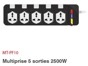 Prise Filtre MacTech (05 Prises) MT-PF10