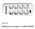 Prise Filtre MacTech (08 Prises_06 USB) MT-PF18