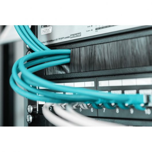 Panneau De Guide et Gestion de Cables 1U 19" Balais