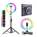 Ring Light LED 10" Avec Support  Tél+Trepied MJ33