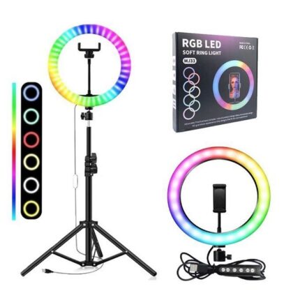 Ring Light LED 10" Avec Support  Tél+Trepied MJ33