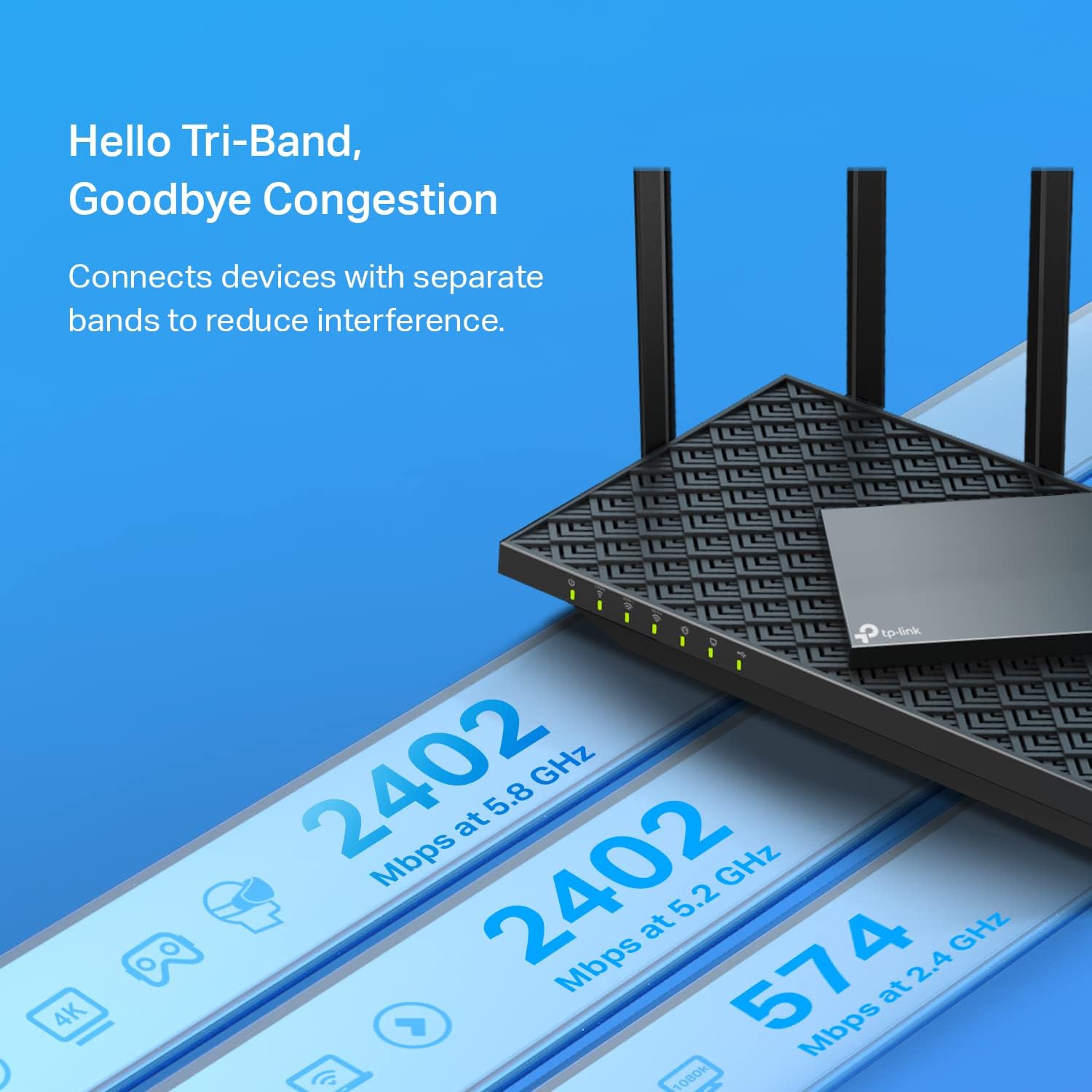 Routeurs TP-Link AX72 Gigabit bi-bande AX5400 Wi-Fi 6