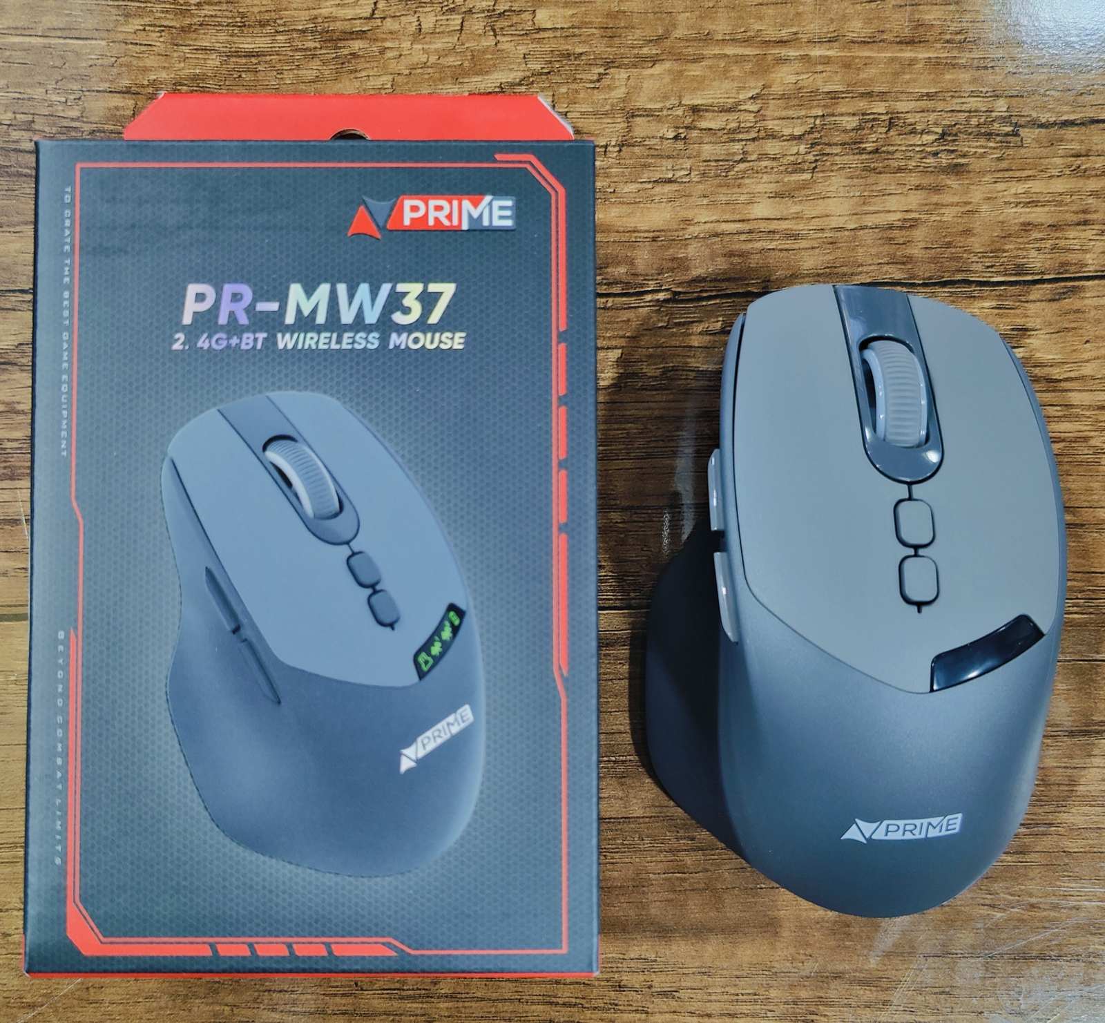 Souris PRIMA TECH Wireless + BT+ Afficheur Rechargable PR-MW37