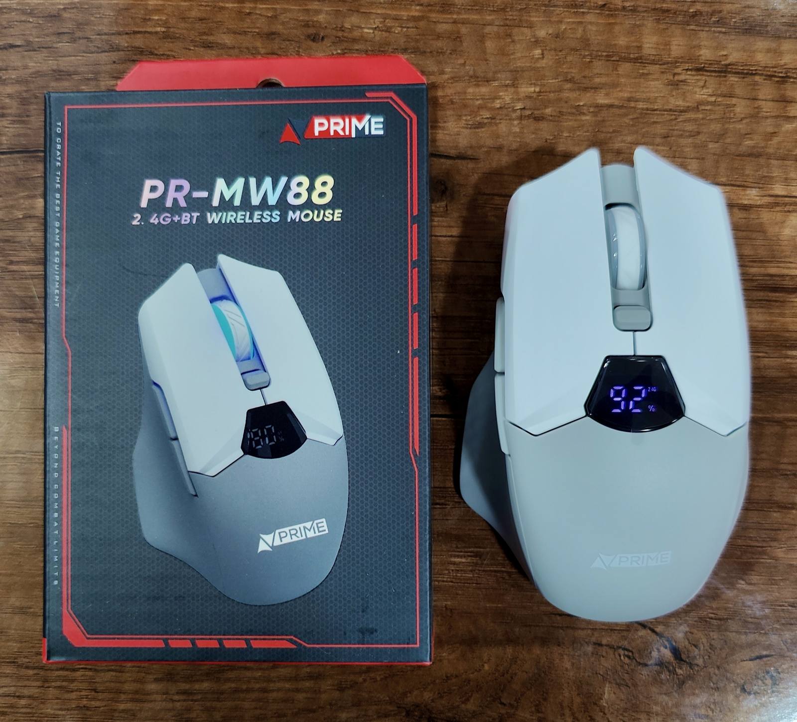 Souris PRIMA TECH Wireless + BT+ Afficheur Rechargable PR-MW88