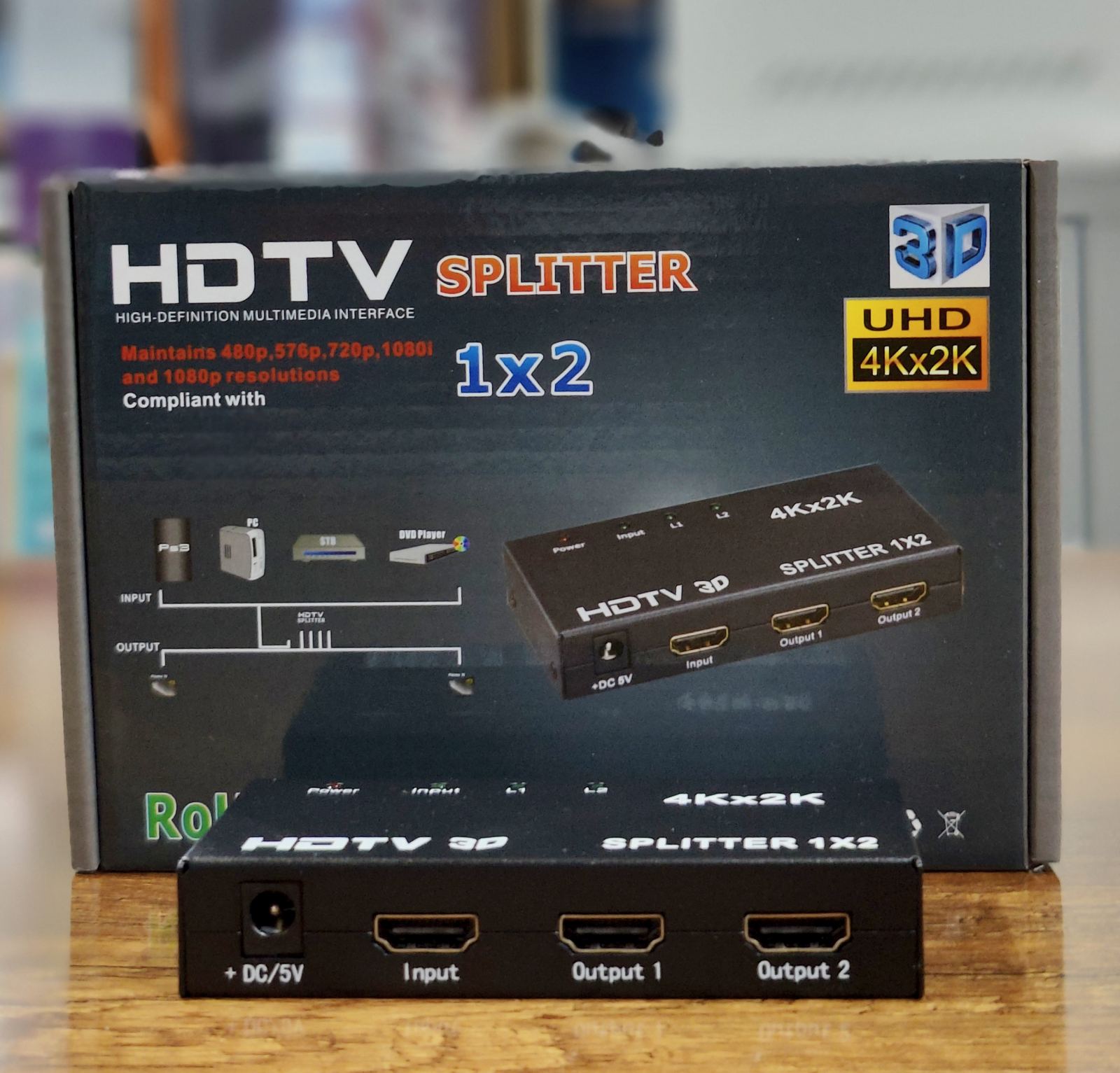 SPLITTER HDMI 2 Ports 2.0 4K