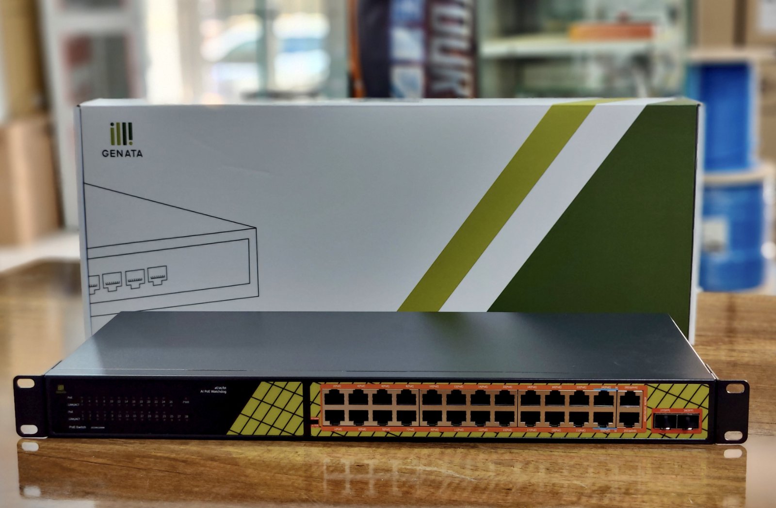 Switch GENATA 24 Ports (Gigabit_PoE30W_02SFP) GNT-ES28GRH2-P