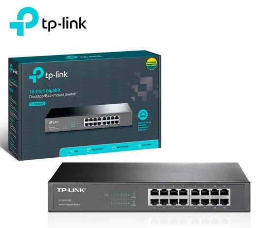 Switch TP-Link 16 Ports *Gigabit* TL-SG1016 Rackable