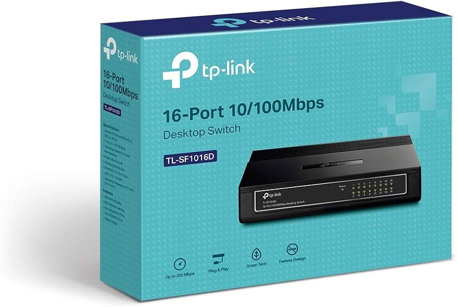 Switch TP-Link 16 Ports TL-SF1016D Non Rackable