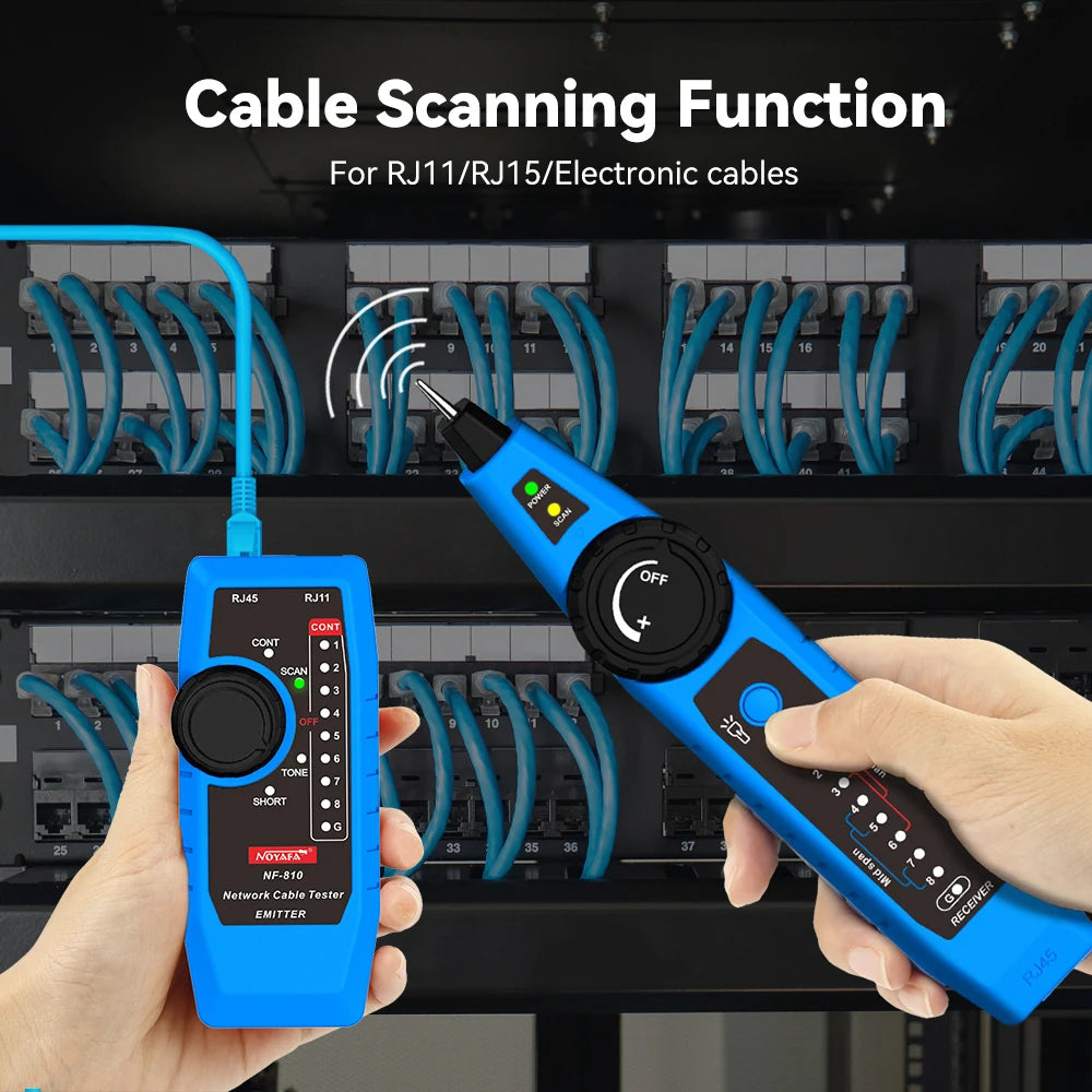 Testeur Cable Réseau RJ45/RJ11 Multifonction Localisateur de Defaut