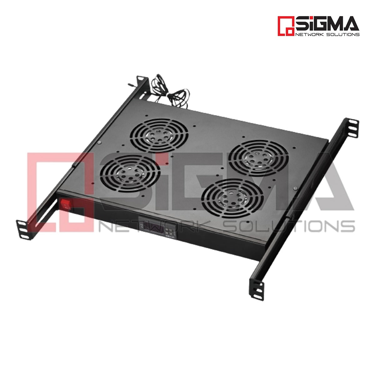 Ventilateur Armoire 19" Kit de  4V Rackable  Avec  Thermostat