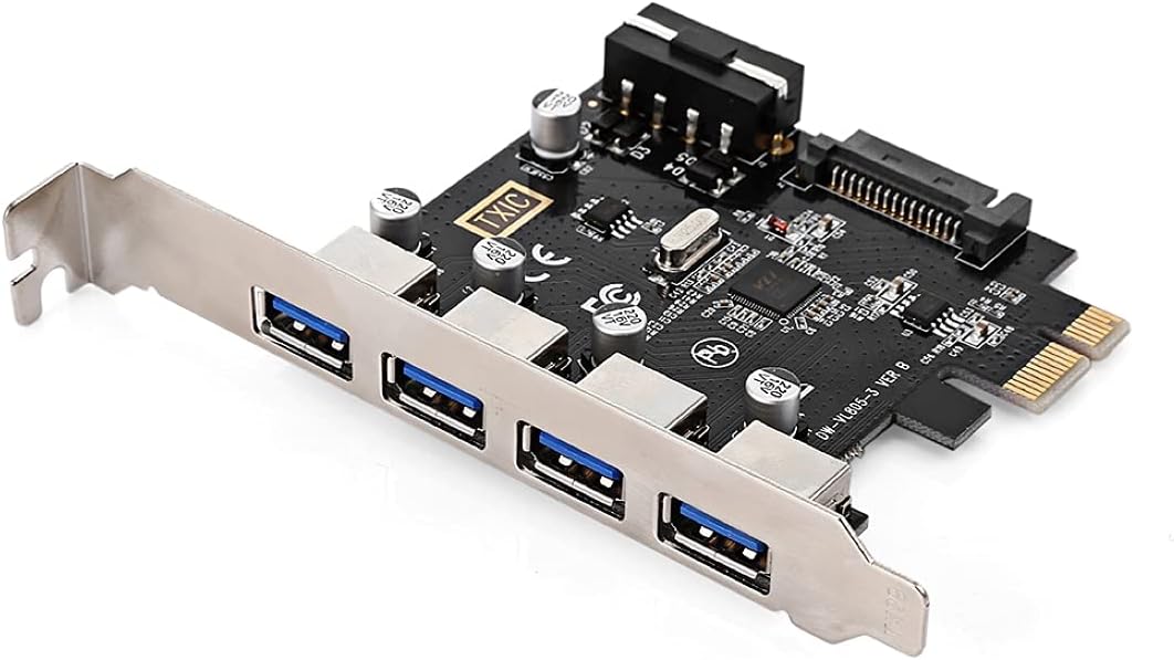 Carte USB 3.0 PCI-E 4 Port -PCE 722