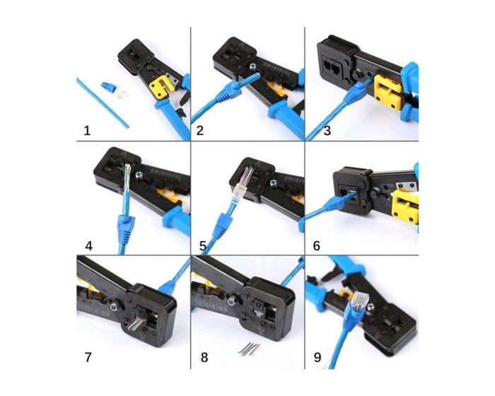 Pince a Sertir (RJ11 / RJ45) Professional Pass Through